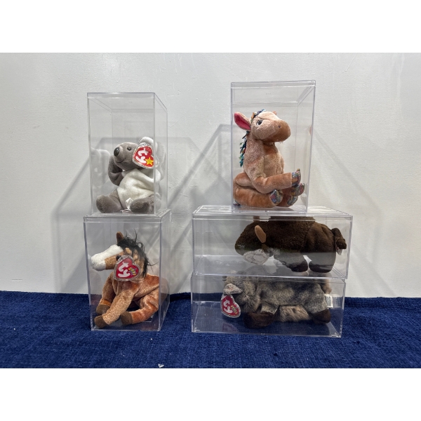 Beanie Babies: Horses, Koala, Buffalo, and more