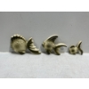 Chalk Fish, set of Green and White Fish