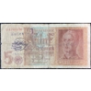 Image 2 : 1942 German 5 Reichsmark Banknote Stamped Waffen SS