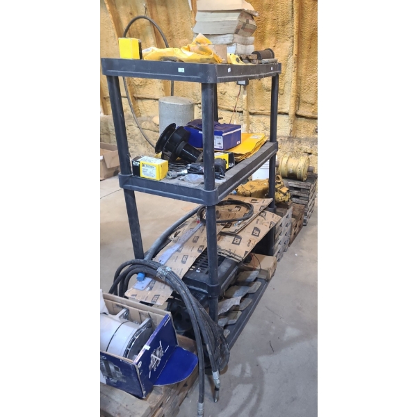 Surplus Caterpiller & Volvo Parts w/ Utility  Shelf 35 W, 18 D, 72 T   