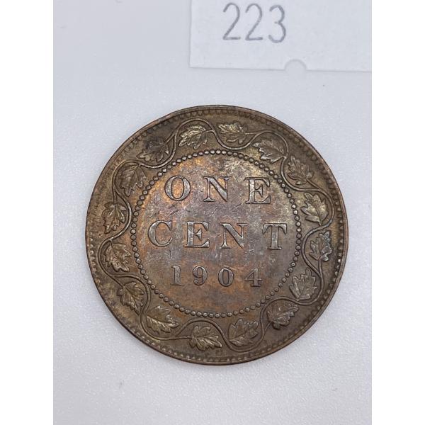 1904 Canadian Large One Cent