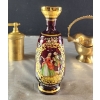 Image 6 : Vintage Brass Pepper Mill and Basket, Ruby Red Glass Decanter