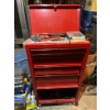 Image 1 : Red, rolling toolbox, including all contents
