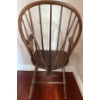 Image 5 : 19thCentury Wood English Edwardian Windsor Chair-Handmade Hook Rug 21x21x39"t