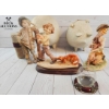 Image 1 :  Collection Of  Ceramic Figurines, Likely Depicting Children With Pigs And Dogs, 
Two Big Pig ( Pott