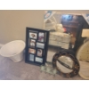 Image 2 : Assorted Mirrors, Collage Picture Frame, Lamp Shades & Metal Key Holder. Lg Mirror  24 W 36 H