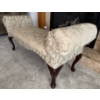 Image 2 : Vintage Upholstered Clawfoot Chaise Lounger 37L