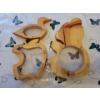 Image 1 : Wooden Animal Shaped Piggy Banks (3)