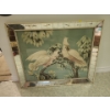 Image 1 : Cockatoo print with mirrored edge frame - 32W, 27T