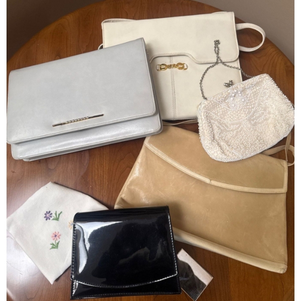 Vintage Ladies Fashion Accessories - HandBags For Any Occasion Genuine Leather & More