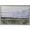 Image 1 : Unsigned Landscape Watercolor in Earthy Tones, Framed