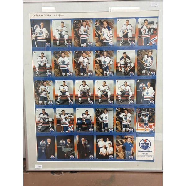 Edmonton Oilers 1990/91 Collector's Edition 014/500 Framed, 17" x 21"