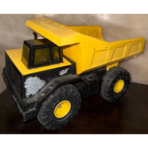 1990s Tonka Mighty Duesal Dump Truck - Pressed Steel & Plastic Toy Vehicle 