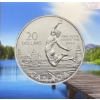 Image 1 : 2014 Canada $20 Summertime Fine Silver Coin 7.96 Grams 99.99% Silver