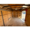 Image 6 : 2012 24Ft Continental Rec Vehicle Trailer Back and Sidedoor Entrance, Wood Interior with Shelving