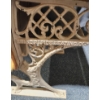 Image 2 : Grand Rapids Seating Co. Folding Seat Childs Desk with Ornate Cast Iron Frame