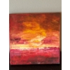 Image 1 : Lauri Ansell - Fire In The Distance - Oil On Canvass  8 x 8
