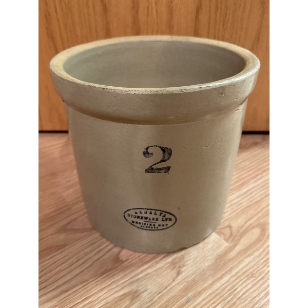 Vintage Medalta #2 Stoneware Crock