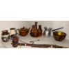 Image 1 : Hand Painted Folk Art - Peace Pipe Stoneware Pottery Kitchen Contraptions & More