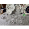 Image 2 : Large Lot of Crystal Goblets and Decanter, Anniversary Plates.