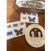 Image 3 : Pysanka Framed Set (16W), Hangable Decor, Preserved Butterflies