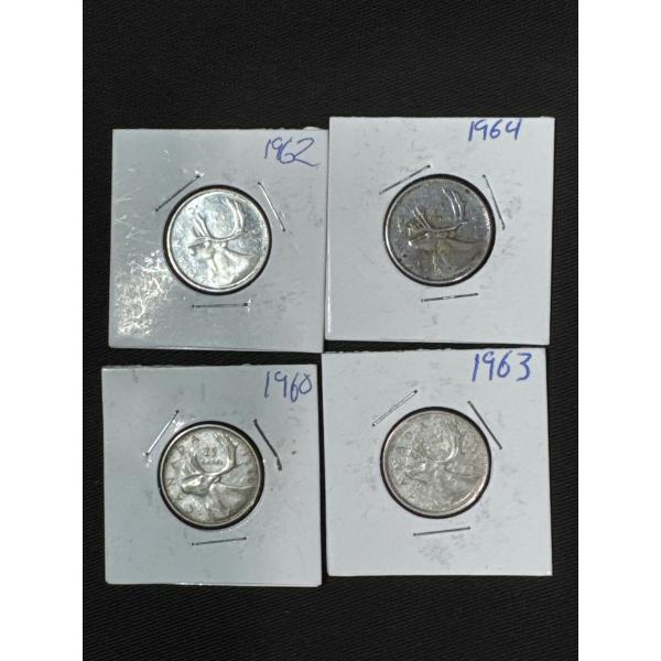1960's Canadian Quarters
