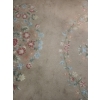 Image 1 : High Pile Asian Area Rug - Floral Embellishments - 108x120 