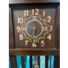 Image 2 : Antique Hardwood Tall Case Clock (frame, pendulum, weight chains, needs love) 68H