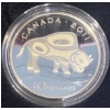 Image 2 : 2011 $10 Wood Bison Fine Silver Coin 15.87 Grams
