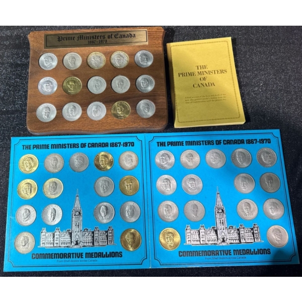 Prime Minister of Canada Medallion Sets