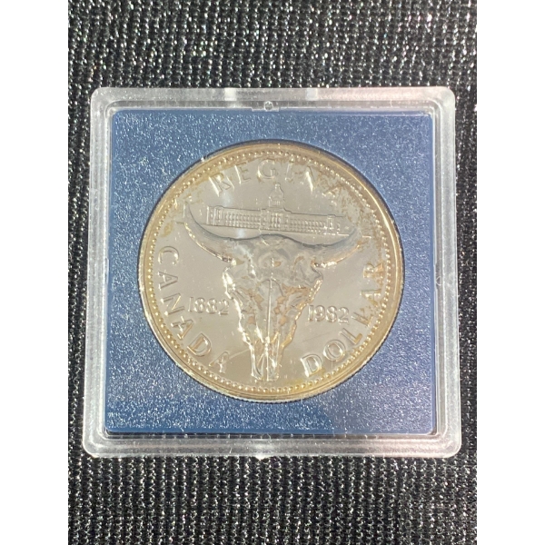 1982 Regina Canadian 50% Silver Dollar Coin 23.33 Grams