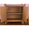Image 3 : Wicker Display Cabinet with Glass Shelves and Interior Lighting