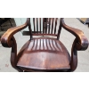 Image 5 : Solid Mahogany Rocking Chair with Spindle Backrest