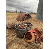 Image 1 :  large amount of heavy gauge steel great for the scrapper and repurposing

