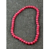 Image 1 : Facetted Ruby Bead Necklace 14 Inches