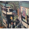 Image 13 : Two Asian Story Painted Panel Room Dividers- Each Divider: 60 W, 72 T- Designs on Both Sides 