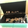 Decorative Jewellery Box Filled w/ Assorted Costume Jewellery 