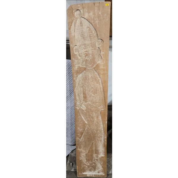 Solid Wood Hand Carved Wooden Panel Decor 6ft Tall, 2" Thick & 14" Wide