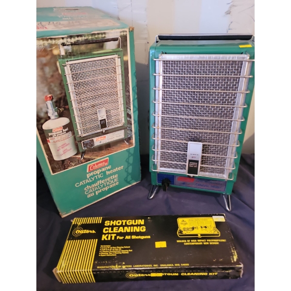 New Coleman Catalytic Heater 13T w/ Shot Gun Cleaning Kit