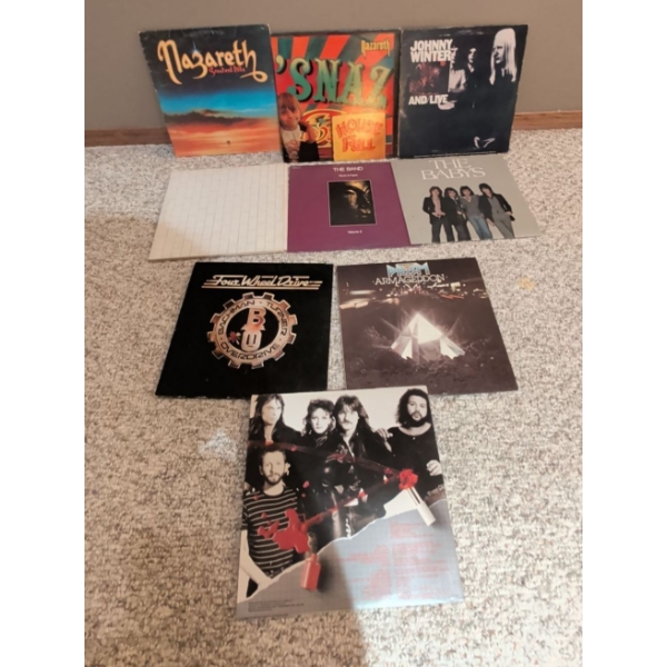 Vintage Vinyl Records - Pink Floyd Nazareth Prism The Baby's Four Wheel Drive & More