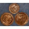 Image 2 : Copper & Brass Decorative Wall Plates w/ German Style Barometer & More 24T