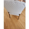 Image 5 : Upholstered Chair with Wood Frame and Carved Arm Details