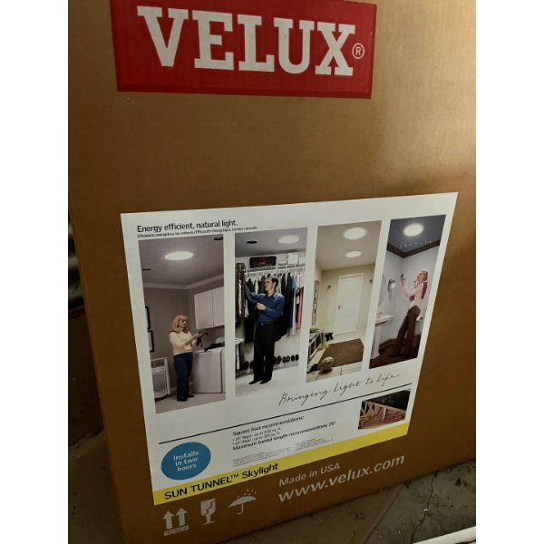 New Velux Sun Tunnel (Skylight)Max tunnel length recommendations 20"