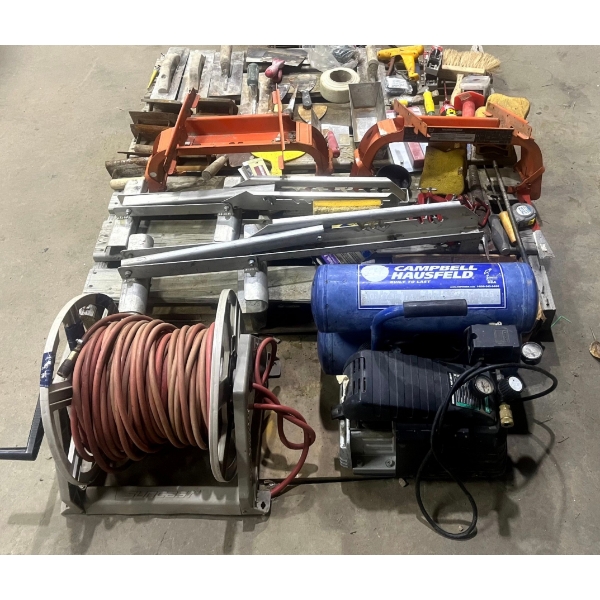 Air Compressor, Ladder Jacks, Sawhorse Brackets & More