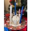Image 5 : 4 ft Fiber Optic Holiday Tree w/ Life Sized LED Candlesticks Angel Center Piece & More 