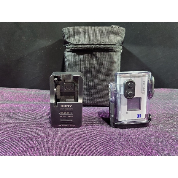 Sony FDR-X1000V 4K Action Cam With Waterproof Case & Charger