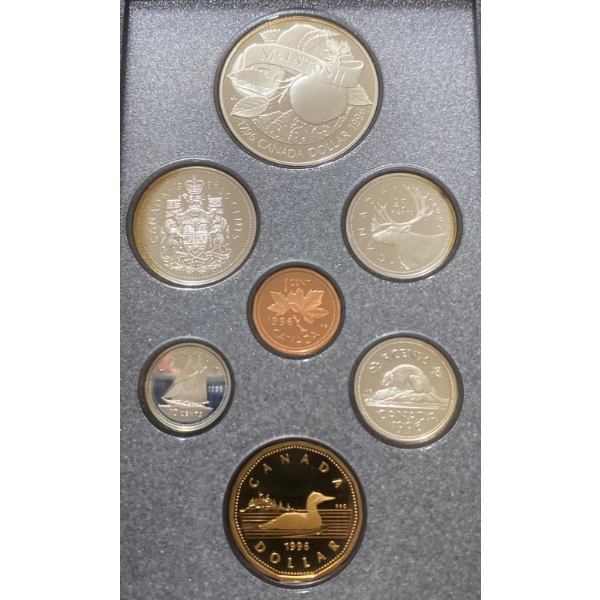 1996 Canadian Proof Set 92.5% Silver 48.125 Grams