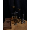Various Metalware Including Candle Holder, Gas Lamp, Vases, and More 