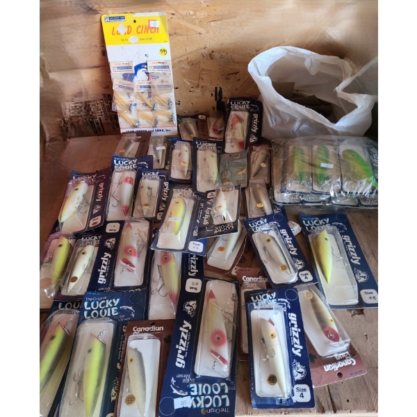 Large Selection of Lucky Louie Lures, Others Also Included 