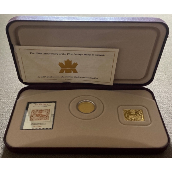 150th Anniversary of the First Postage Stamp in Canada 92.5% Silver 5.39 Grams
